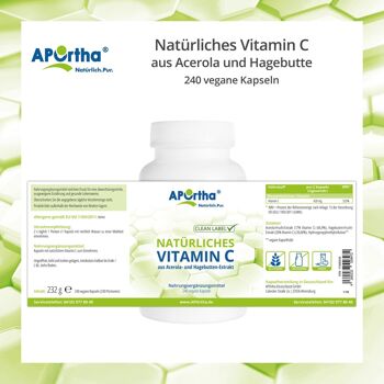 Vitamine C Naturelle - 240 Capsules Végétaliennes 5