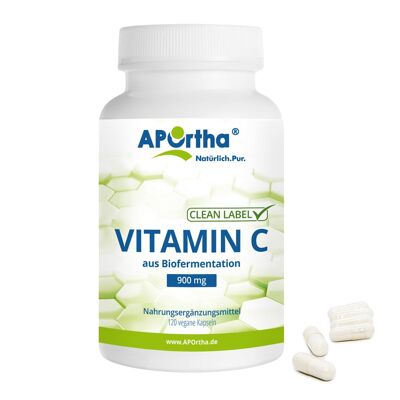 Vitamina C 900 mg - 120 cápsulas veganas