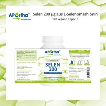 Sélénium 200 µg de L-sélénométhionine - 120 gélules végétaliennes 5