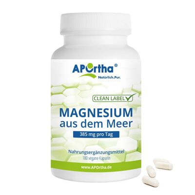 Oxyde de magnésium de la mer - 180 capsules végétaliennes
