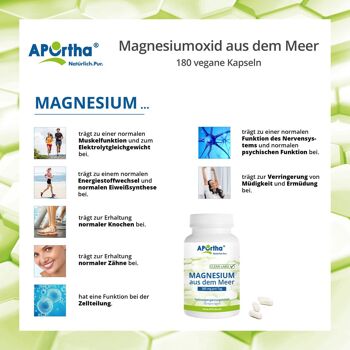 Oxyde de magnésium de la mer - 180 capsules végétaliennes 4
