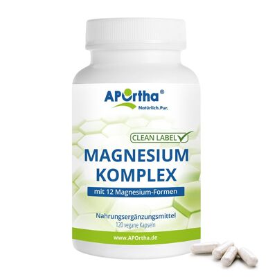 Complexe de Magnésium - 120 Capsules Végétaliennes