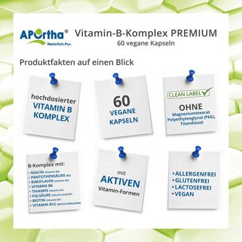 Complexe de Vitamine B PREMIUM - 60 gélules végétaliennes 2