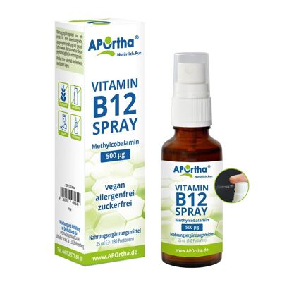 Vitamina B12 Spray Vegano 500 µg Metilcobalamina - 25 ml