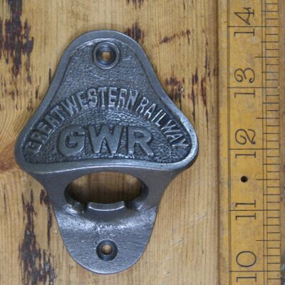 Bottle Opener Wall Mounted GWR Cast Antique Iron