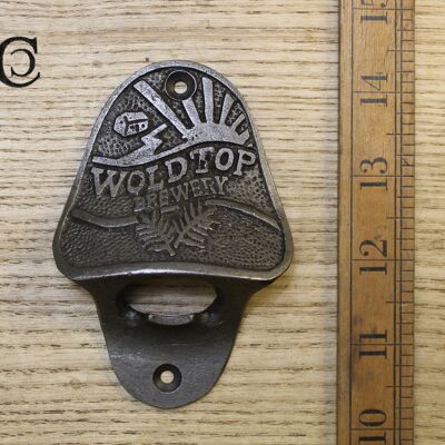 Bottle Opener Wall Mounted WOLD TOP BREWERY Cast Iron