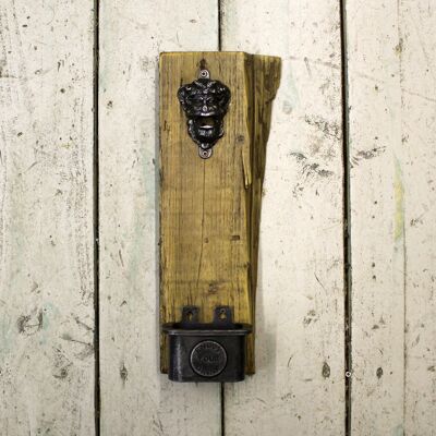 Bottle Opener Wall Mounted GARGOYLE Cast Ant Iron 6"