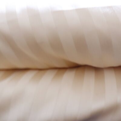 BANDED SATIN Ecru duvet cover 180x250