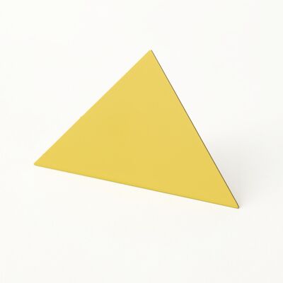 Geometrischer Fotoclip - Gelb - Dreieck