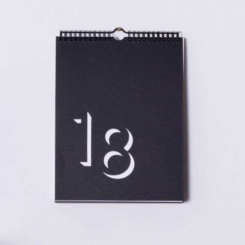 Flip Perpetual Calendar - Black & White