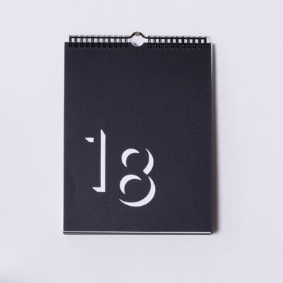 Calendario perpetuo Flip - Blanco y negro