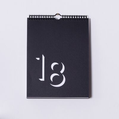 Calendrier Perpétuel Flip - Noir & Blanc