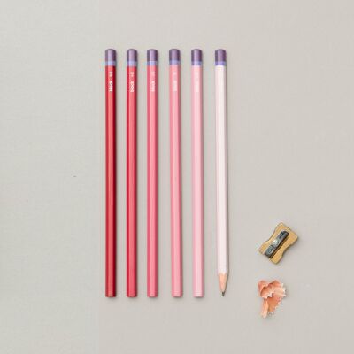 Crayons à croquis dégradés - Rose