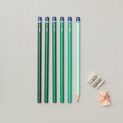 Lápices de dibujo degradados - Verde