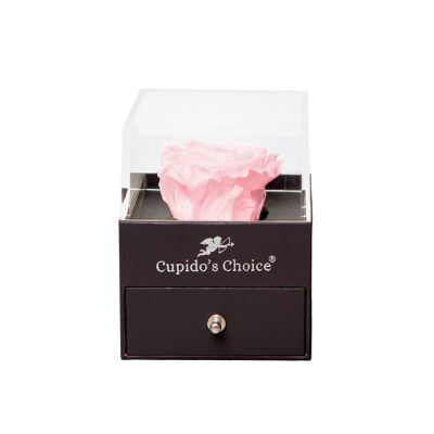 Jewelry Box with Real Pink Rose