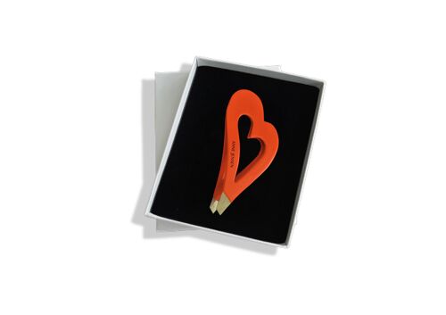 Juvel Heart Tweezer. orange