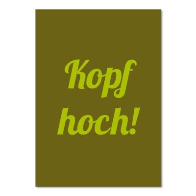 "Kopf hoch!" Postkarte