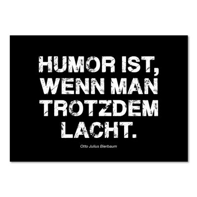 "Humor is..." postcard