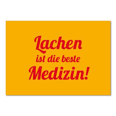 "Lachen ist ..." Postkarte