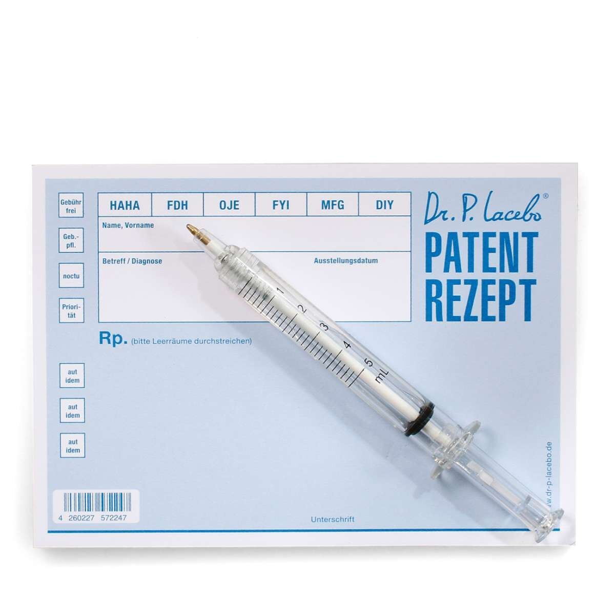 "Patentrezept" Notizblock