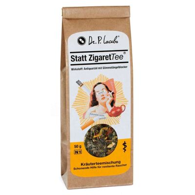 Té de hierbas "en lugar de té de cigarrillos"