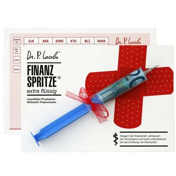 Carte cadeau argent "injection financière extra liquide"