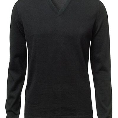 V-Neck Pullover schwarz, “Christian”