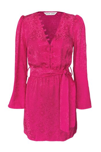 La mini robe Stéphanie en marguerite rose 1