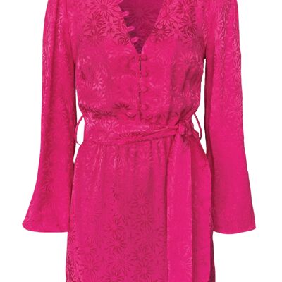 La mini robe Stéphanie en marguerite rose
