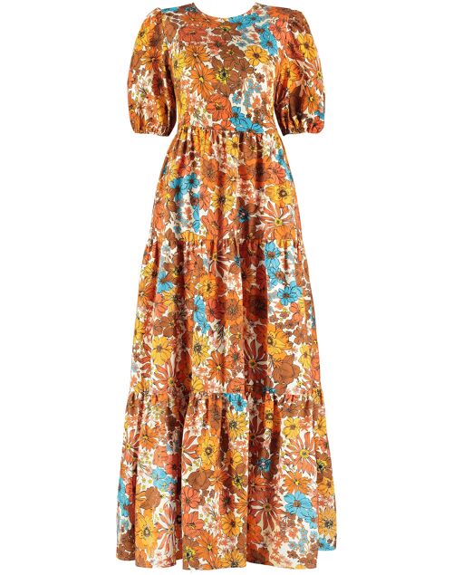 The Frances Cotton Maxi Dress in Floral