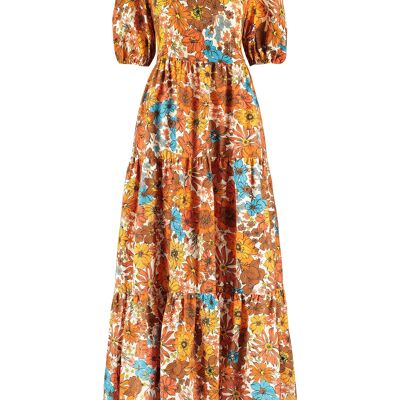 The Frances Cotton Maxi Dress in Floral