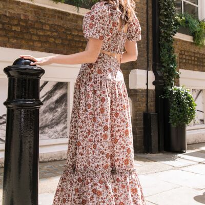 The Tove Maxi Skirt in Wild Floral
