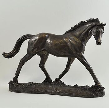 Élégance' par Harriet Glen sculpture figurine cheval en bronze coulé à froid 1