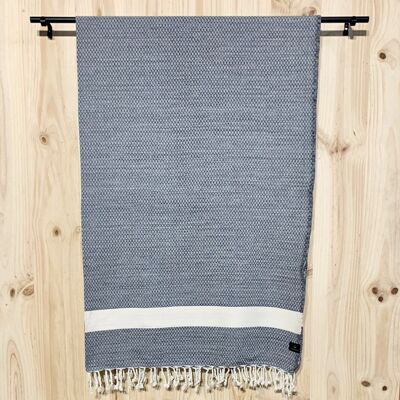 Fouta Middle Losange Gris Chiné