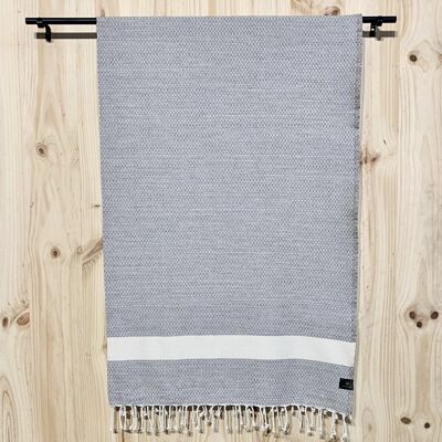 Fouta Middle Losange Taupe Chiné