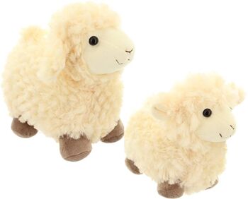 Jouet pour enfant ou décoration de chambre d'enfant Mouton 'Sharon & Sally' en peluche, en deux tailles, excellent cadeau pour les amoureux des moutons - Grand Mouton 2