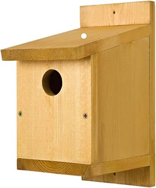 Chunky heavy weight 'Classic' Nest Box from Johnston & Jeff, in a natural wood finish
