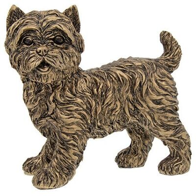 Gran efecto de bronce de pie figura de West Highland Terrier, regalo de amante de Westie Dog