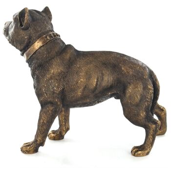 Ornement Pit Bull Terrier effet bronze 18 cm 4