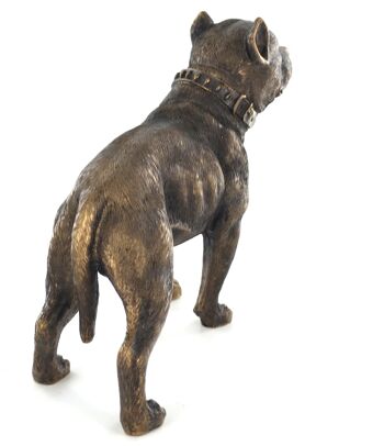 Ornement Pit Bull Terrier effet bronze 18 cm 5
