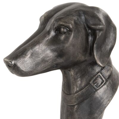 28 cm Bronzeeffekt Greyhound-Kopf-Büstenverzierung, Greyhound-Liebhaber zum Sammeln