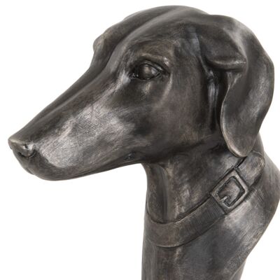 Adorno de busto de cabeza de galgo efecto bronce de 28 cm, coleccionable amante de los galgos