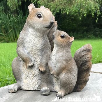 Écureuils mignons de mère et de bébé avec signe amovible « Vous êtes un type spécial de noix », ornement intérieur ou extérieur, joli cadeau d'amant d'écureuil 3