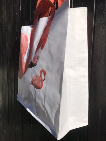 Nouveauté Flamingo Neck poignée sac à provisions, sac d'épicerie pour la vie, cadeau d'amant Flamingo 2
