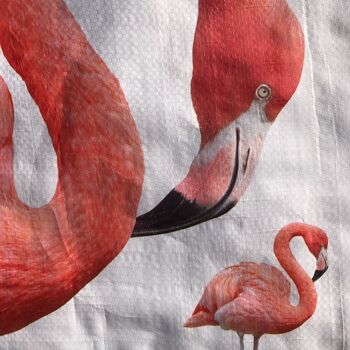 Nouveauté Flamingo Neck poignée sac à provisions, sac d'épicerie pour la vie, cadeau d'amant Flamingo 3