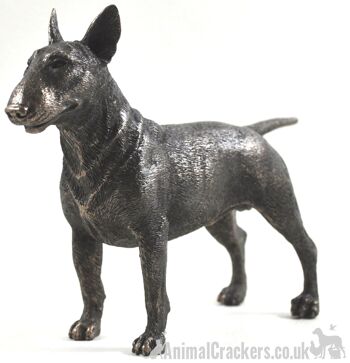 Ornement de sculpture de Bull Terrier anglais en bronze coulé à froid, cadeau d'amant de chien de belle qualité 1