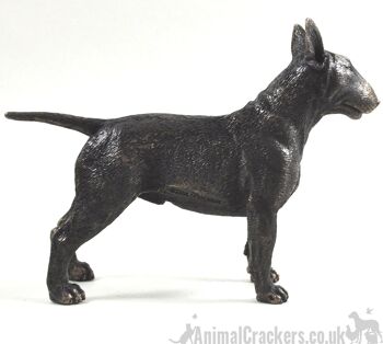 Ornement de sculpture de Bull Terrier anglais en bronze coulé à froid, cadeau d'amant de chien de belle qualité 3