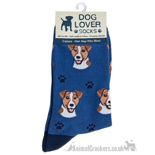 Womens Jack Russell Terrier socks One Size quality cotton mix Dog lover gift