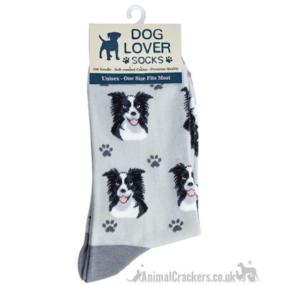Calcetines Border Collie para mujer, mezcla de algodón de calidad OneSize, regalo para amantes de los perros Sheep Lassie