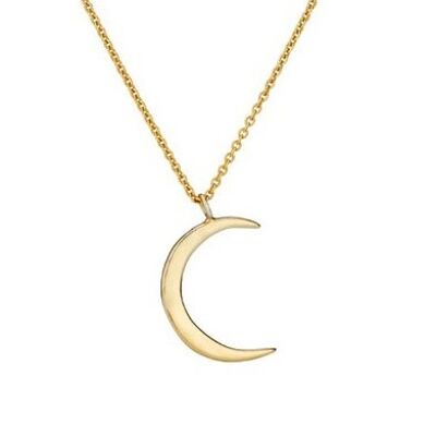 Rose Gold Crescent Moon Necklace